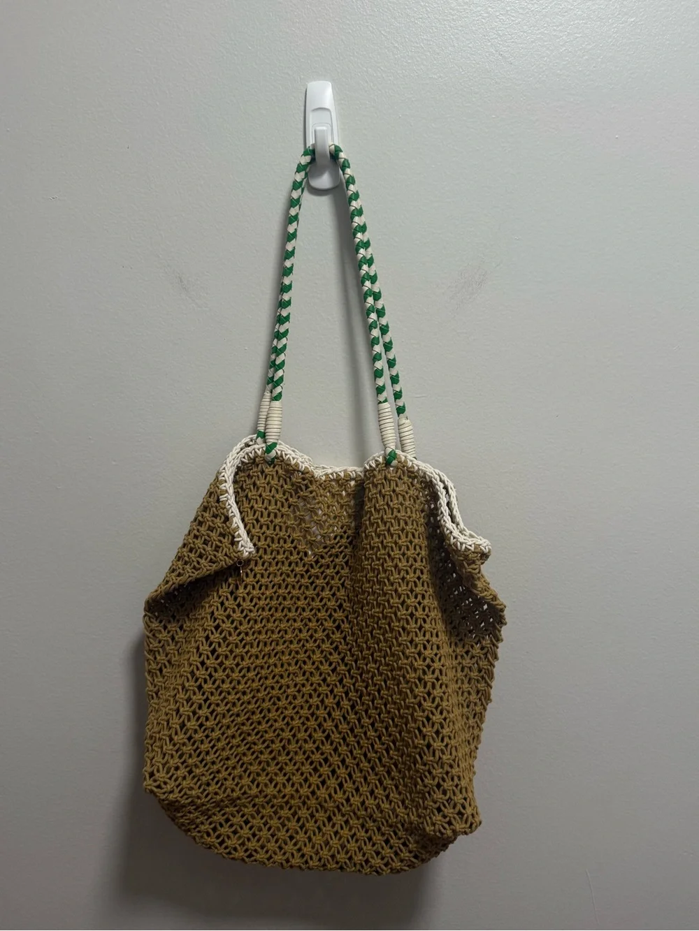 Clare V L’Ete macrame woven tote a la Plage crochet beach bag resort vacation